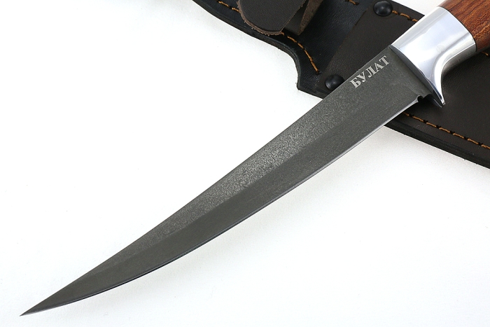 Нож Шеф-повар №10 (булат, цельнометаллический; рукоять - бубинга)