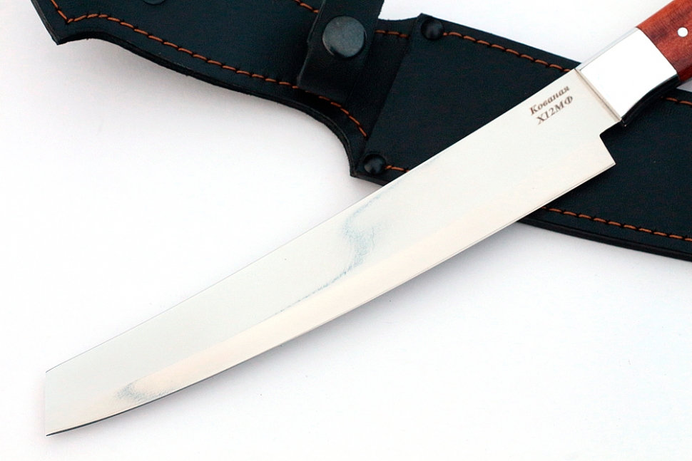 Нож Шеф-повар №2 (х12МФ, цельнометаллический; рукоять - бубинга)