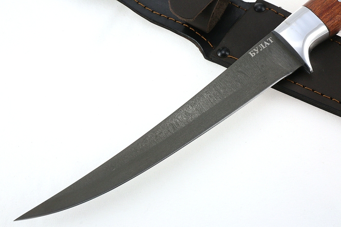 Нож Шеф-повар №6 (булат, цельнометаллический; рукоять - бубинга)