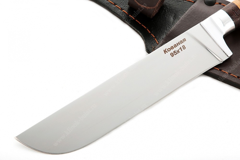 Нож Узбек (95х18, береста)