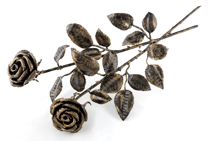 Кованые розы - Ритуальная композиция (ручная ковка)