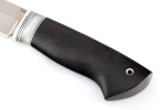 Нож Стрела (х12мф, вставка акрил белый, чёрный граб) формованные ножны - Нож Стрела (х12мф, вставка акрил белый, чёрный граб) формованные ножны