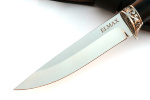 Нож Пантера (порошковая сталь Elmax, чёрный граб - мельхиор) - Нож Пантера (порошковая сталь Elmax, чёрный граб - мельхиор)