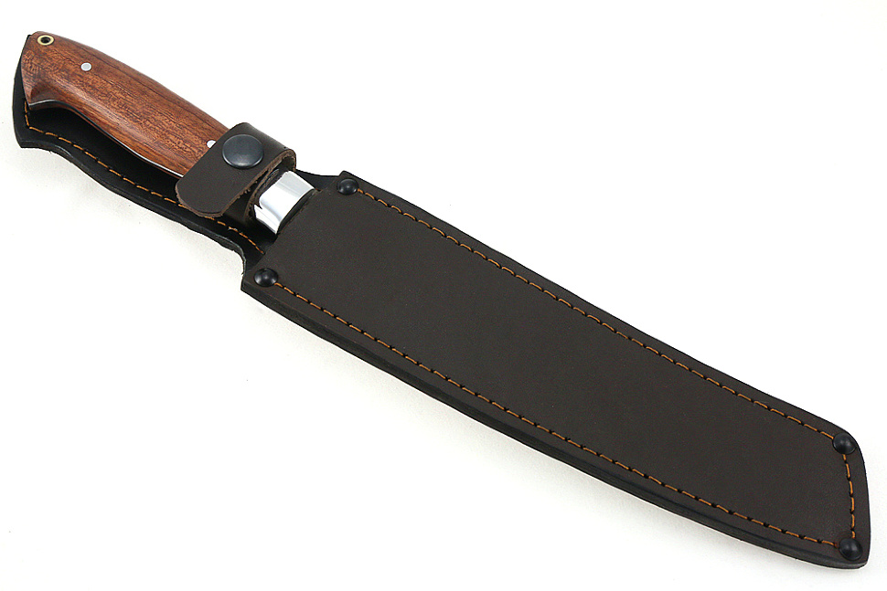 Нож Шеф-повар №2 (булат, цельнометаллический; рукоять - бубинга)