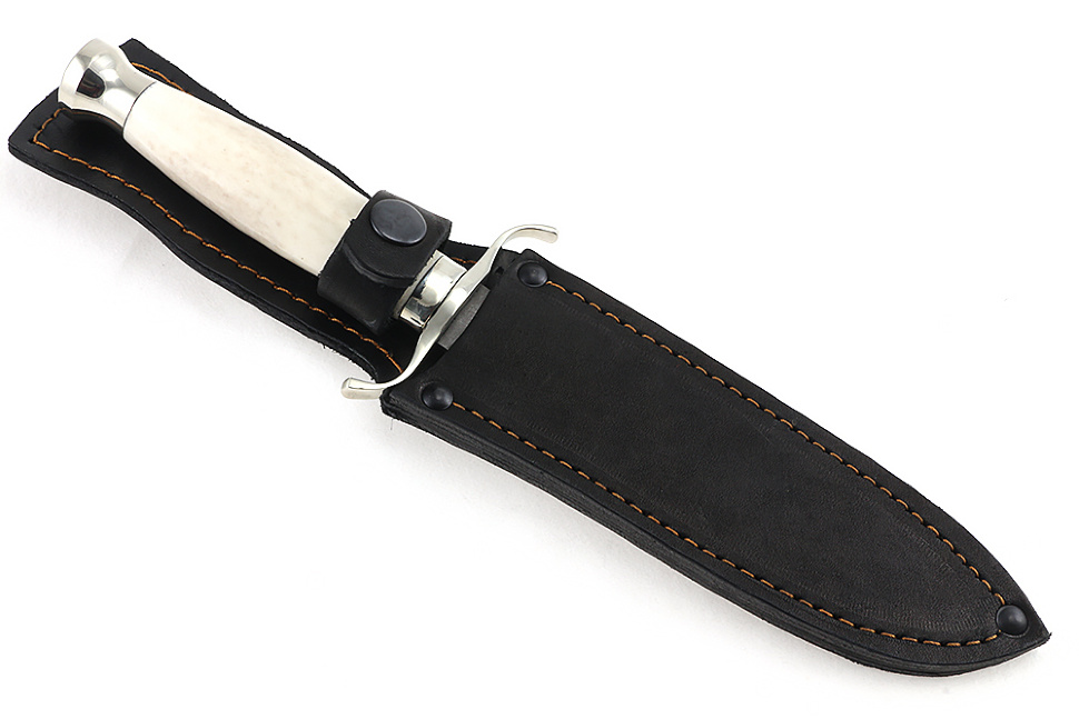 Нож Классика (булат, рог лося - мельхиор)