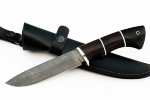 Нож Скат (дамаск, чёрный граб) - Нож Скат (дамаск, чёрный граб)