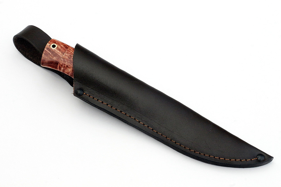 Нож Рысь (х12МФ, карельская берёза)