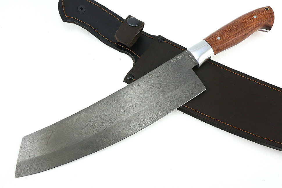 Нож Шеф-повар №1 (булат, цельнометаллический; рукоять - бубинга)