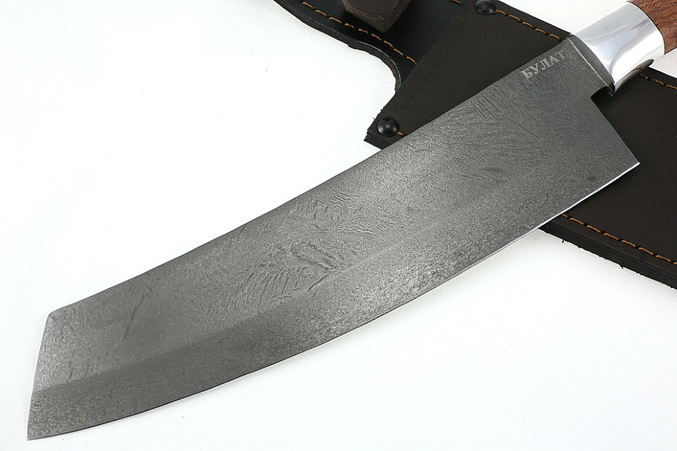 Нож Шеф-повар №1 (булат, цельнометаллический; рукоять - бубинга)