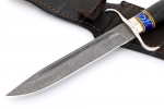 Нож Классика (К340, чёрный граб, вставки акрил, мельхиор) - Нож Классика (К340, чёрный граб, вставки акрил, мельхиор)