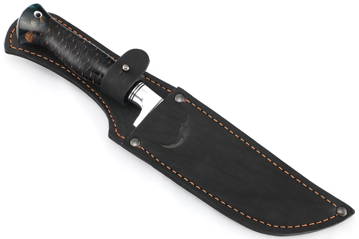 Нож Узбек-2 (х12МФ, шишка в акриле черная)