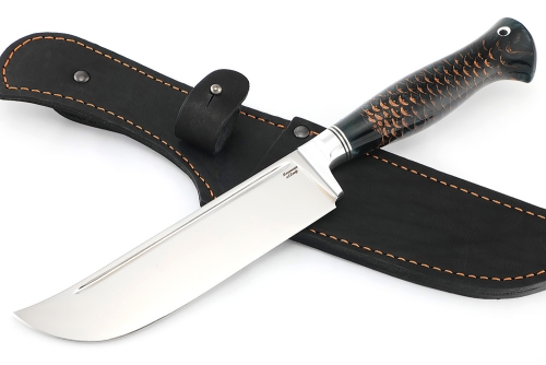 Нож Узбек-2 (х12МФ, шишка в акриле черная)