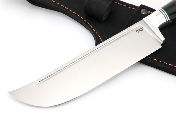 Нож Узбек-2 (х12МФ, шишка в акриле черная)