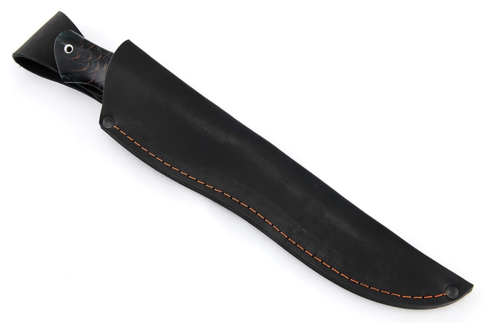 Нож Филейный средний (х12МФ, рукоять шишка в акриле черная)