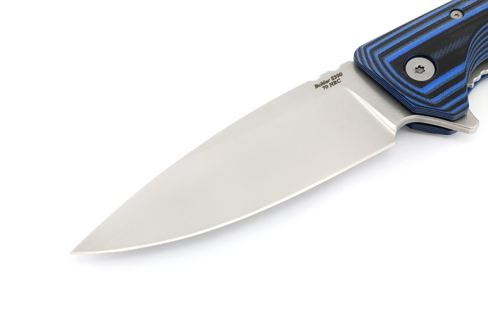 Нож складной Турист S390 рукоять G10 черно-синяя