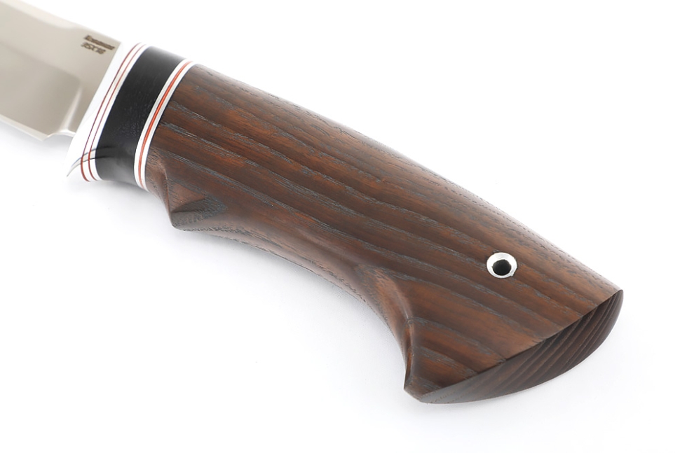 Нож Скат (95х18, вставка черный граб, ясень термоциклированный)