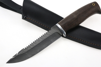 Нож Судак большой (дамаск, венге)