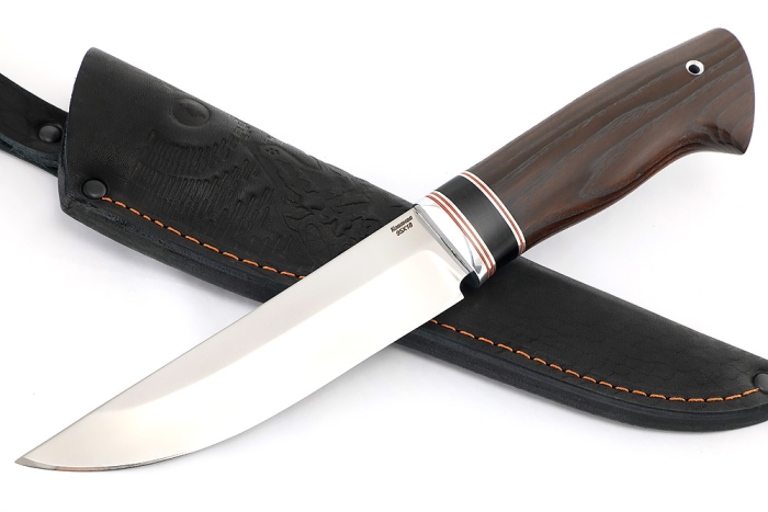 Нож Стрела (95Х18, вставка черный граб, ясень термоциклированный)