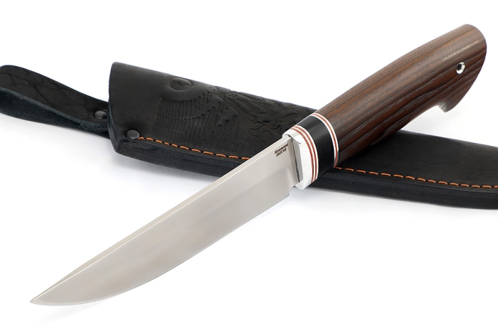 Нож Стрела (95Х18, вставка черный граб, ясень термоциклированный)