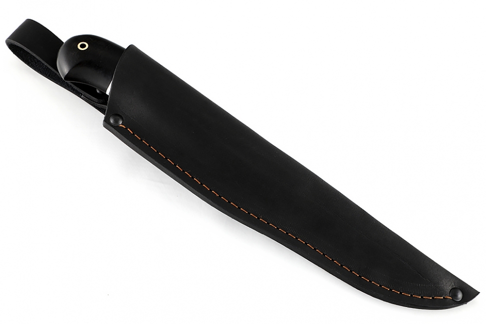 Нож Скорпион (дамаск, чёрный граб)