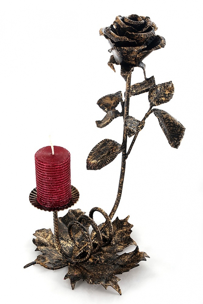 Кованый подсвечник ручной работы №1