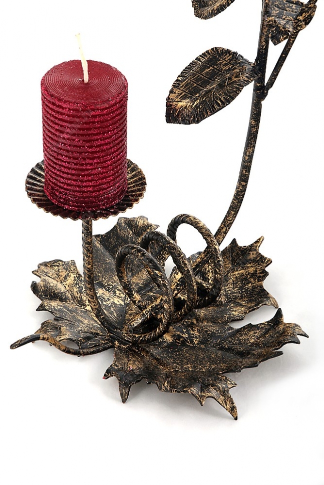 Кованый подсвечник ручной работы №1