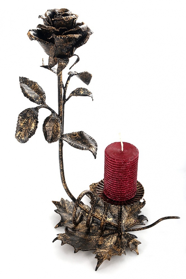 Кованый подсвечник ручной работы №1