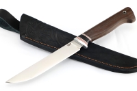 Нож Зубатка (95Х18, вставка черный граб, ясень термоциклированный)