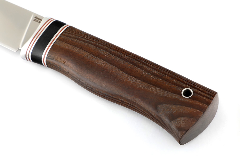 Нож Рысь (95Х18, вставка черный граб, ясень термоциклированный)