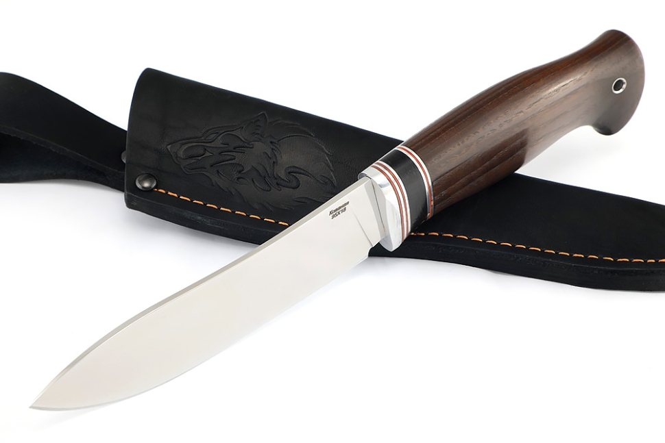 Нож Сафари (95х18, вставка черный граб, ясень термоциклированный)
