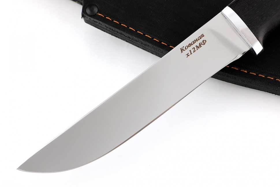 Нож Скорпион (х12МФ, чёрный граб)