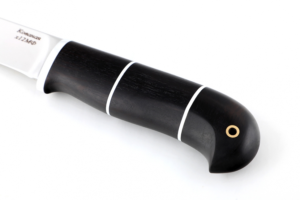 Нож Скорпион (х12МФ, чёрный граб)