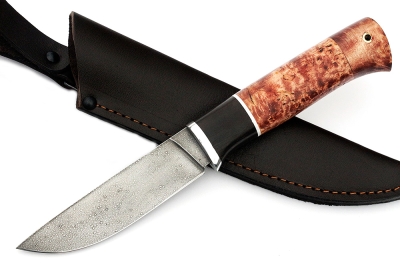 Нож Рысь (ХВ5-Алмазка, карельская берёза)