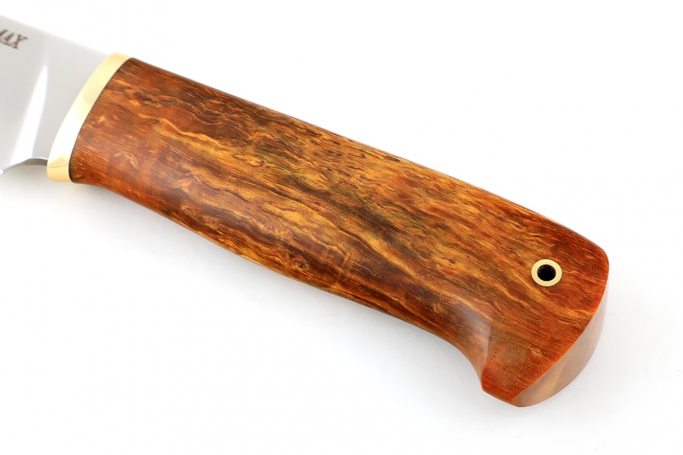 Нож Глухарь (Elmax, стабилизированная карельская берёза)