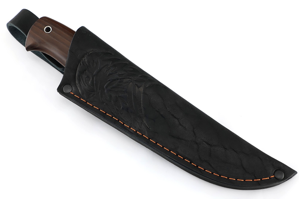 Нож Судак малый (95Х18, вставка черный граб, ясень термоциклированный)