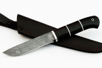 Нож Сокол (дамаск, чёрный граб) - Нож Сокол (дамаск, чёрный граб)