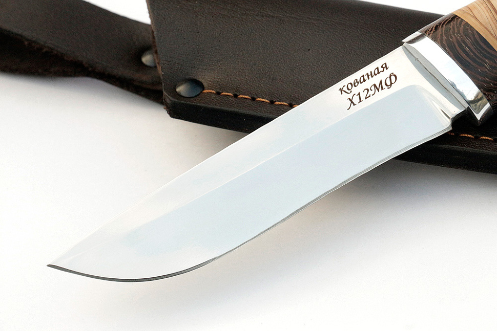 Нож Соболь (х12МФ, береста)