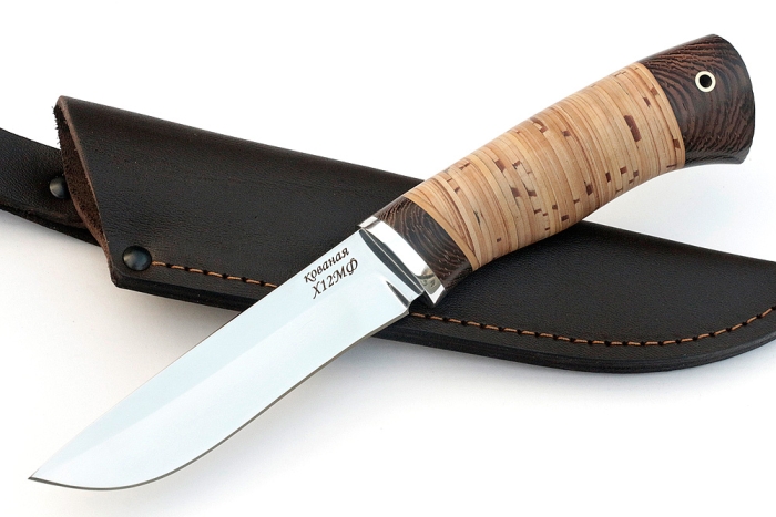 Нож Соболь (х12МФ, береста)
