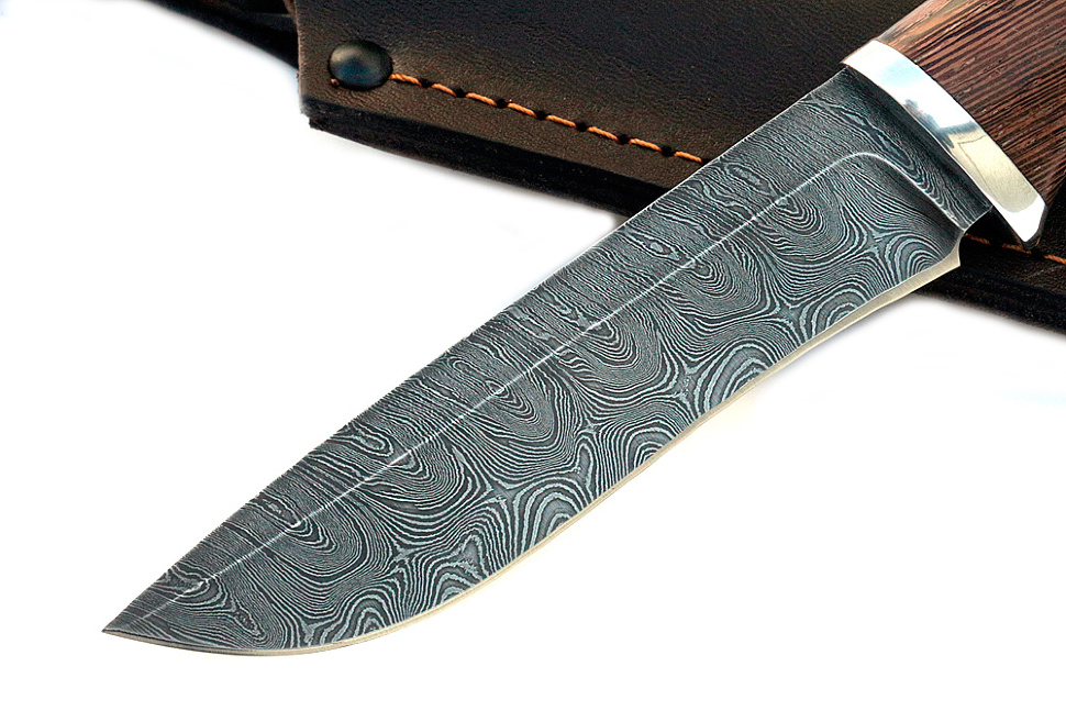Нож Соболь (дамаск, венге)