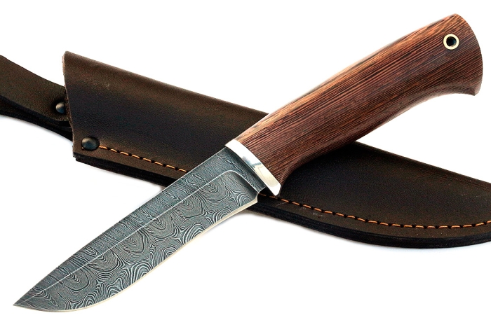 Нож Соболь (дамаск, венге)