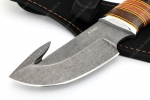 Нож Потрошитель (К340, рукоять наборная венге, вставки бубинга, фибра) - Нож Потрошитель (К340, рукоять наборная венге, вставки бубинга, фибра)