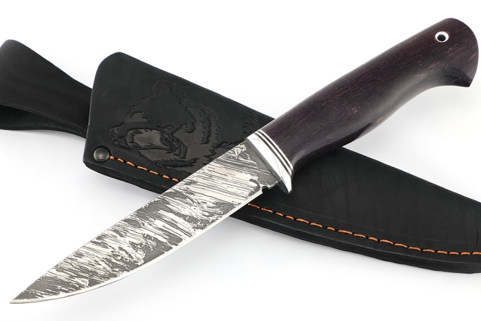 Нож Пантера (D2, карельская береза фиолетовая)