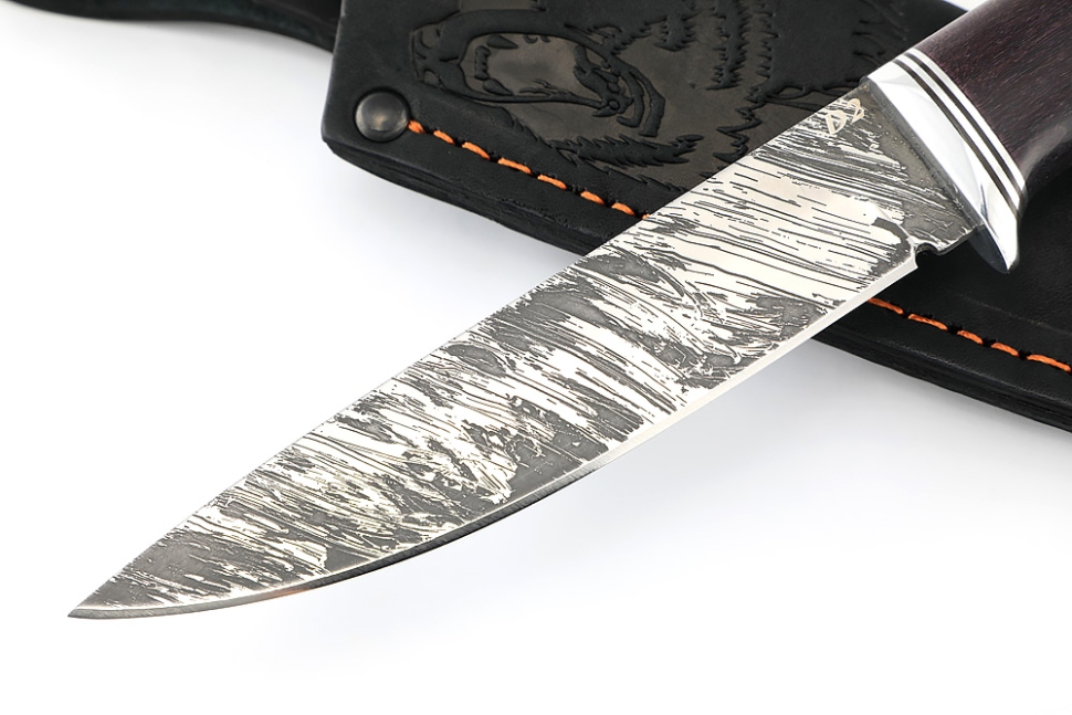 Нож Пантера (D2, карельская береза фиолетовая)