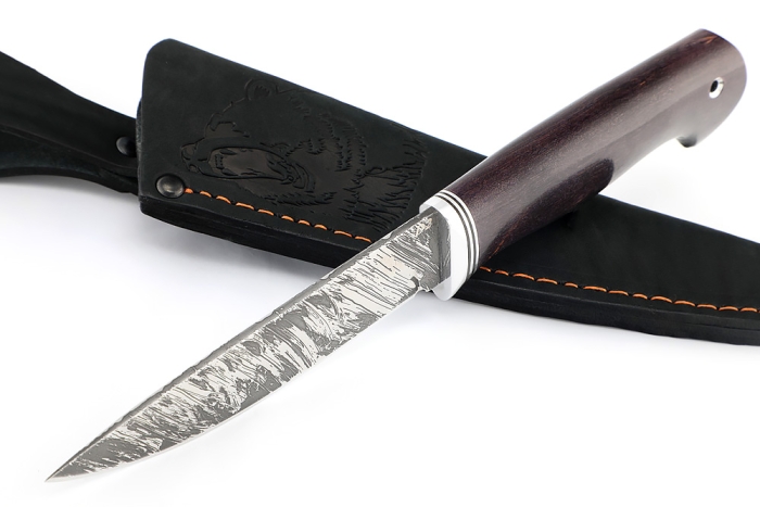 Нож Пантера (D2, карельская береза фиолетовая)