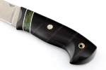 Нож Барсук (S390, гарда карбон, зелёная карельская берёза, чёрный граб, мозаичные пины) - Нож Барсук (S390, гарда карбон, зелёная карельская берёза, чёрный граб, мозаичные пины)
