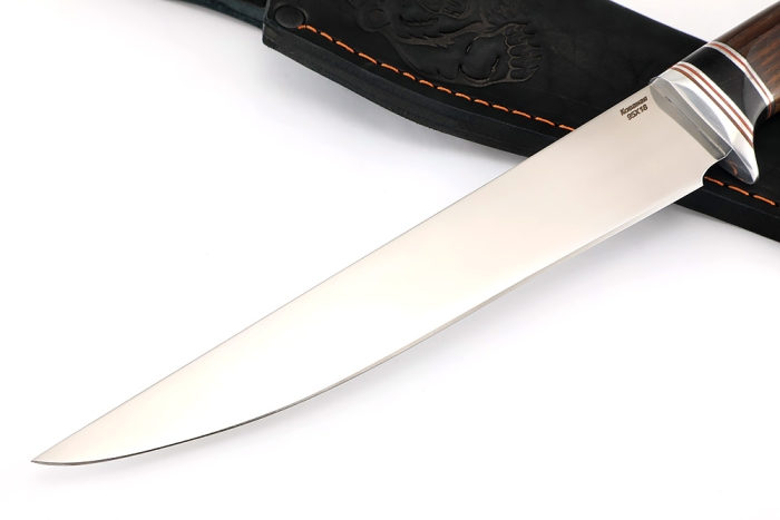 Нож Филейный средний (95х18, вставка черный граб, ясень термоциклированный)
