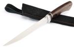 Нож Филейный средний (95х18, вставка черный граб, ясень термоциклированный) - Нож Филейный средний (95х18, вставка черный граб, ясень термоциклированный)