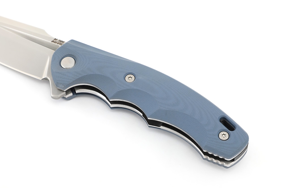 Нож складной Фантом М398 G10 серо-голубая