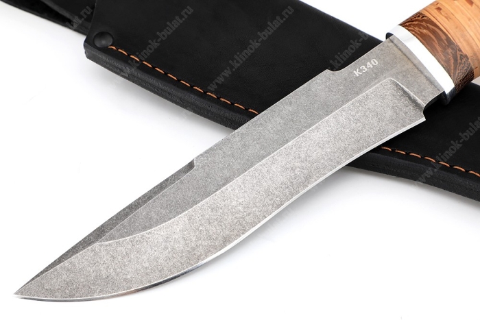 Нож Викинг (сталь K340, рукоять береста)