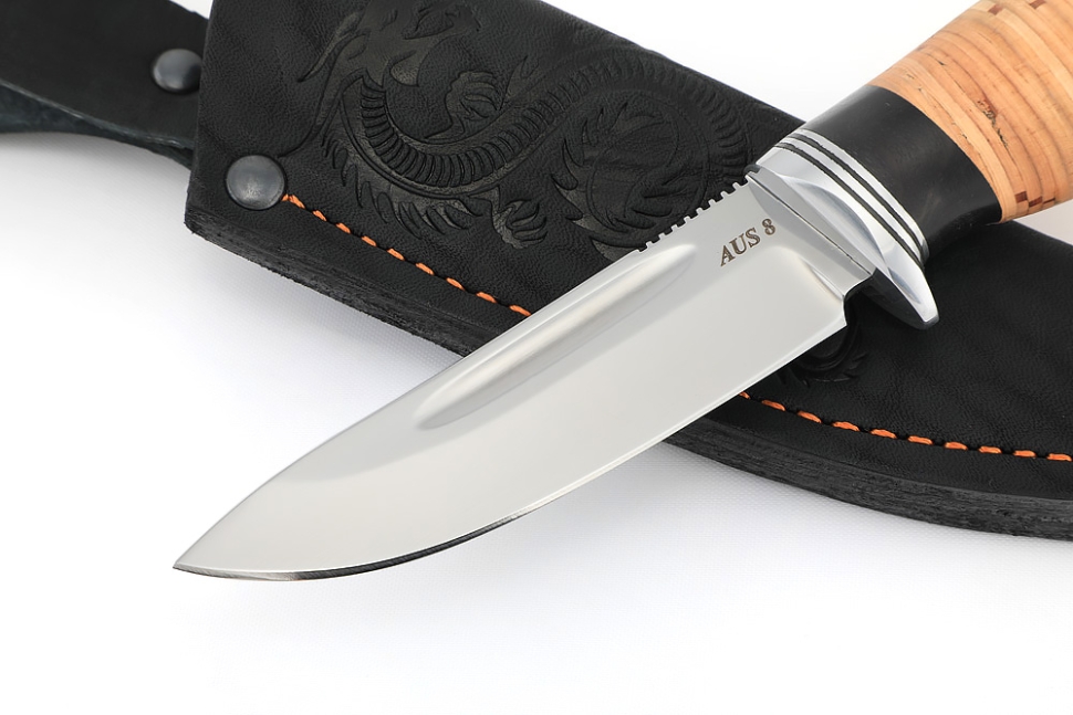 Нож Малыш AUS-8 береста